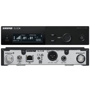 Shure SLXD4 舒尔一拖一无线话筒 数字无线话筒麦克风