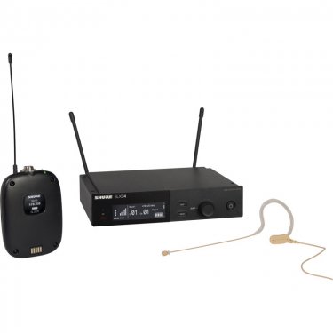 Shure SLXD14/MX153 舒尔一拖一头戴无线话筒 新品腰包单通道数字头戴领夹话筒麦克