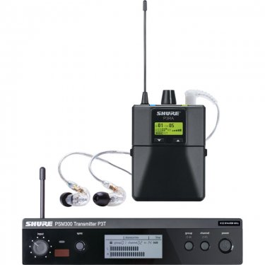 Shure P3TRA215CL 舒尔立体声个人监听系统 歌手舞台无线监听 耳返监听系统 舞台返