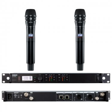 Shure ULXD24D/KSM8 舒尔一拖二手持无线麦克风 双通道手持无线话筒