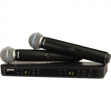 Shure BLX288/Beta58 舒尔无线双手持话筒 BLX288/B58一拖二手持无线话筒 无线人声麦克