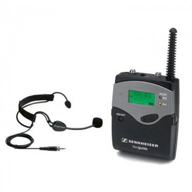 德国森海塞尔 SK2020-D/ME3Ⅱ Sennheiser头戴式腰包发射话筒数字导游/同声传译系统