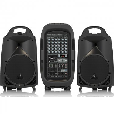 百灵达 Behringer PPA2000BT 便携式扩音套餐调音台麦克风两个音箱 有源扬声器 有源