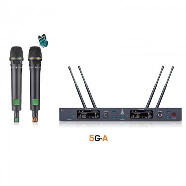英旗 5G 一拖二真分集/大型演出5G无线话筒 舞台音响系统 多功能厅音响系统 室
